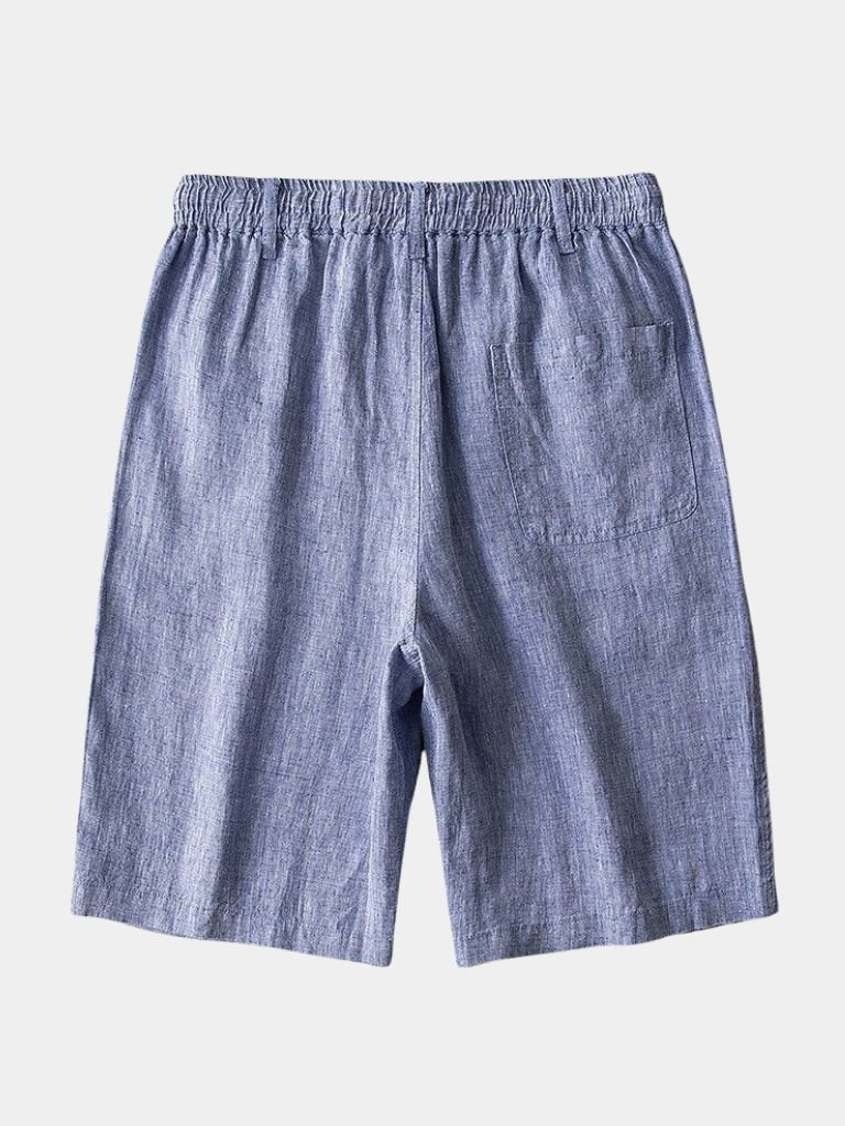 Short Gris Mariner en lin