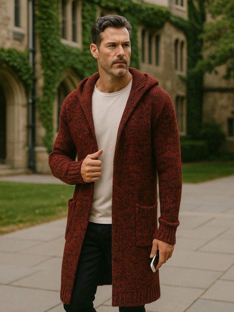 Veste Tricot Himalaya à Capuche