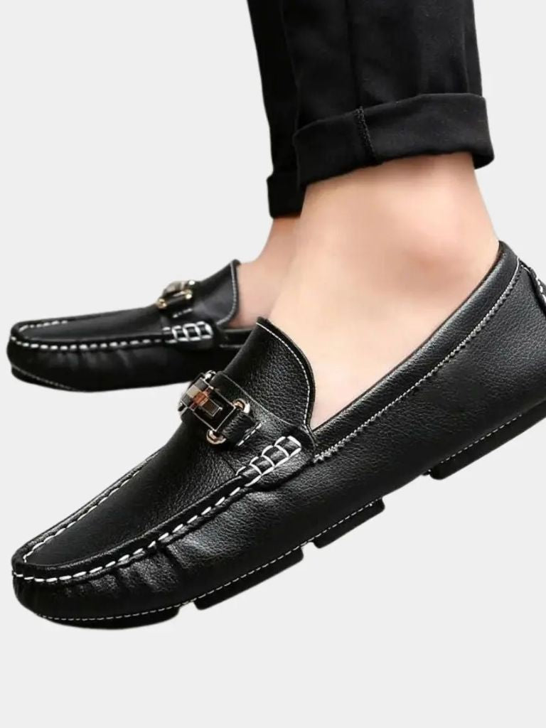 Mocassins en cuir design italien
