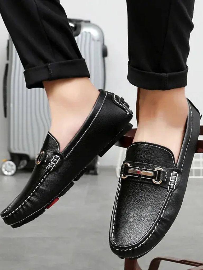 Mocassins en cuir design italien