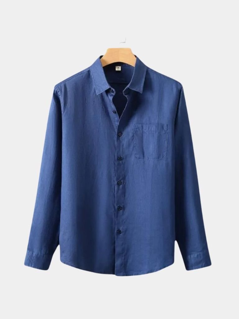 Chemise en lin essentielle à manches longues