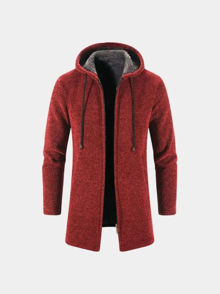Manteau d’Hiver Tricoté à Capuche – Lugano