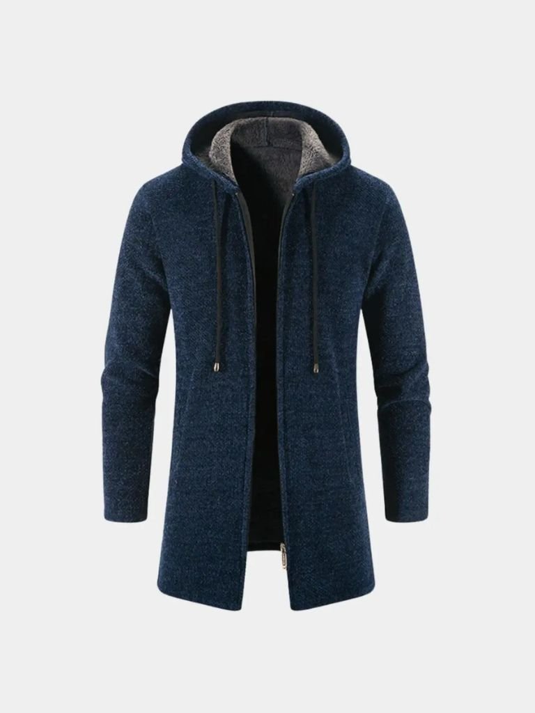 Manteau d’Hiver Tricoté à Capuche – Lugano