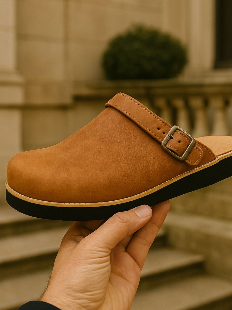 Sabots en cuir pour homme