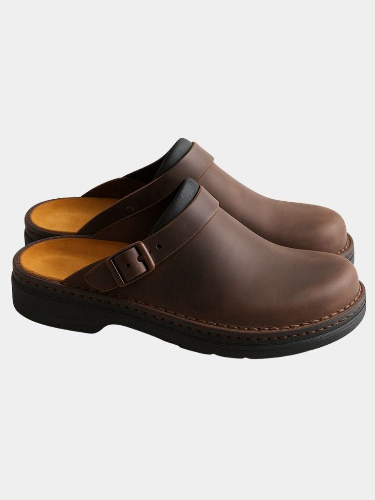 Sabots en cuir pour homme