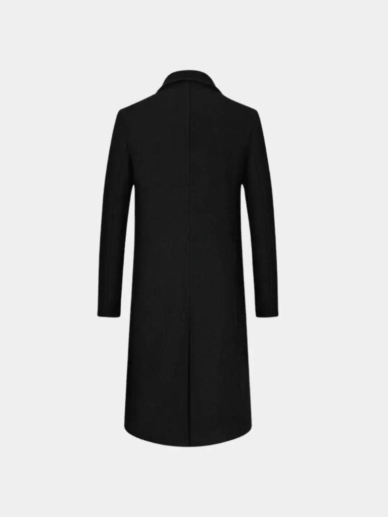 Trench en Laine Mélangée pour Homme