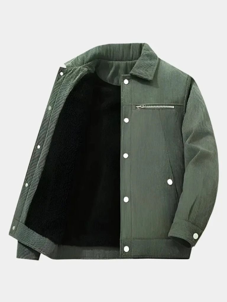 Veste Velours Sherpa Minimaliste