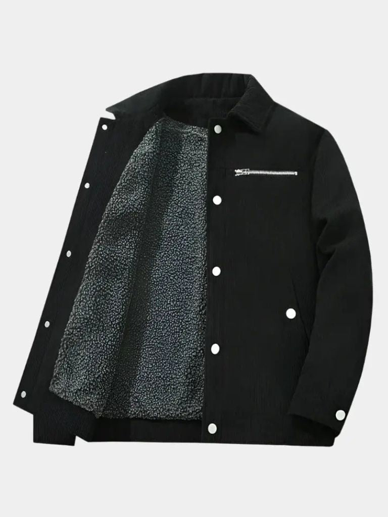 Veste Velours Sherpa Minimaliste