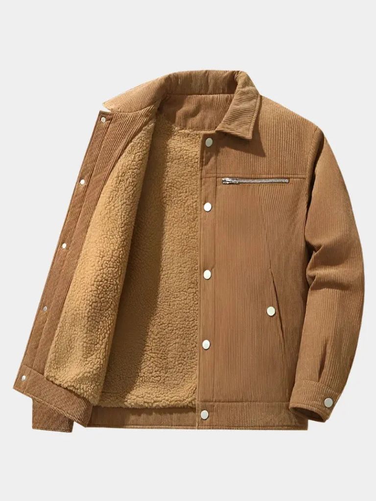 Veste Velours Sherpa Minimaliste