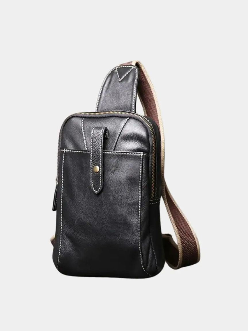 Sacoche en cuir minimaliste
