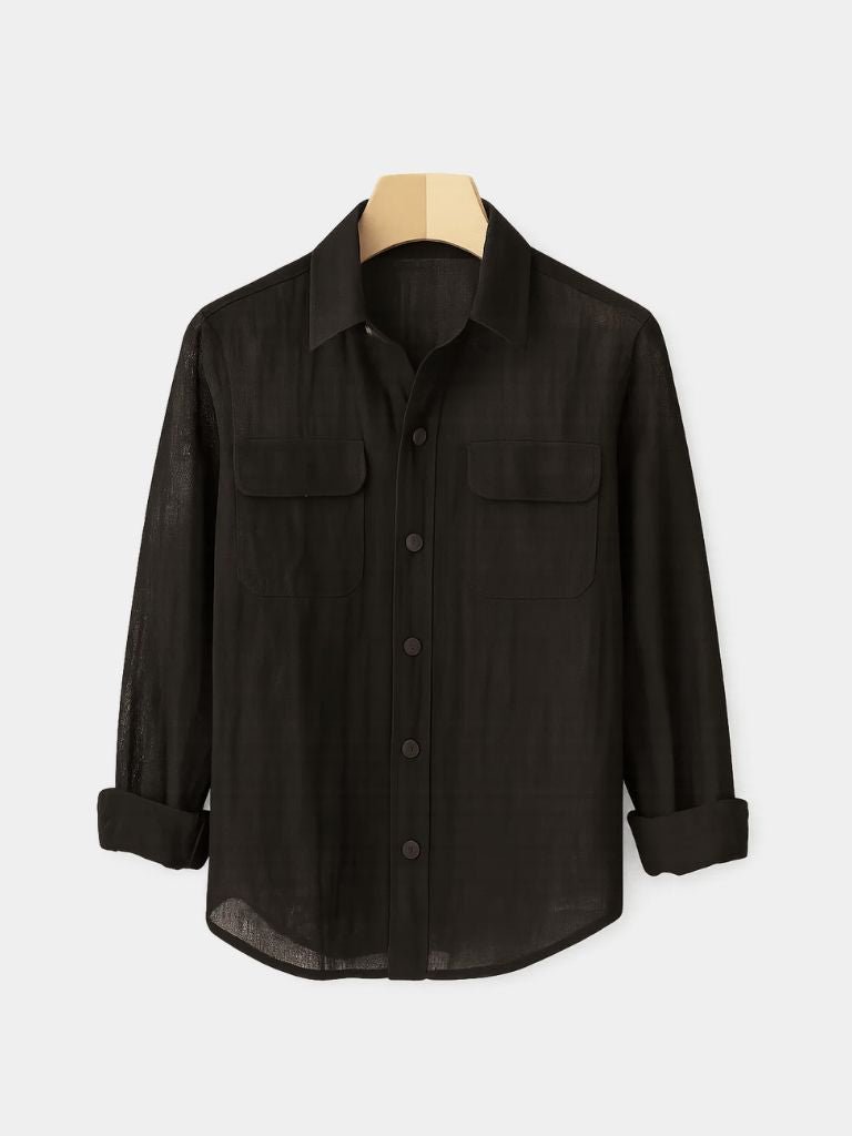 Chemise minimaliste à manches longues