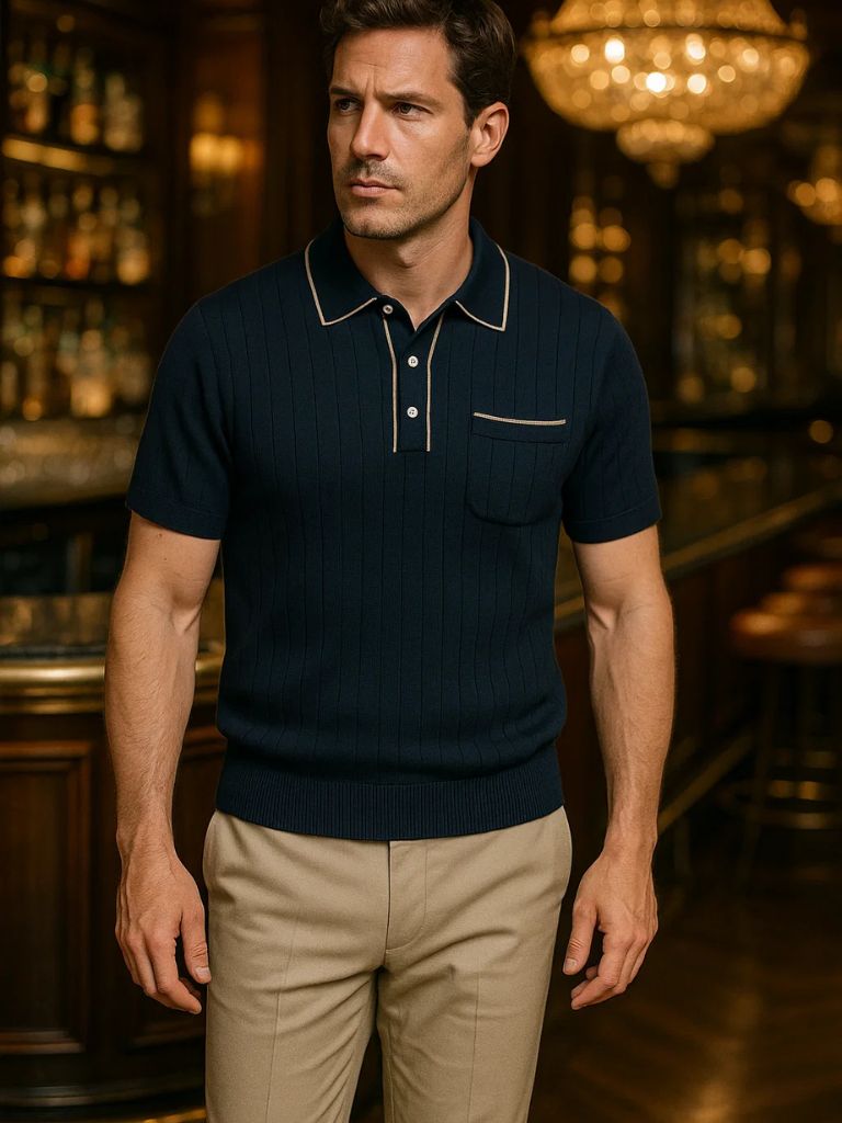 Polo tricoté Old Money