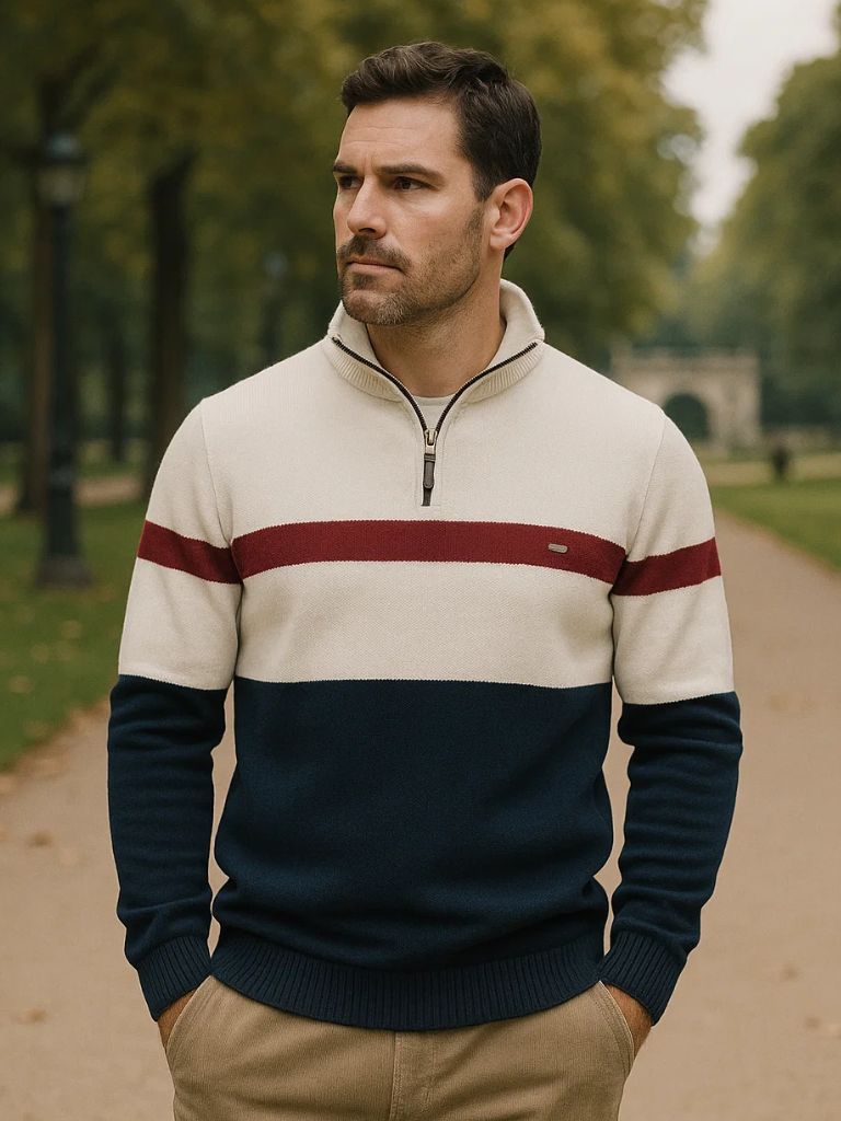 Pull à Quart de Zip