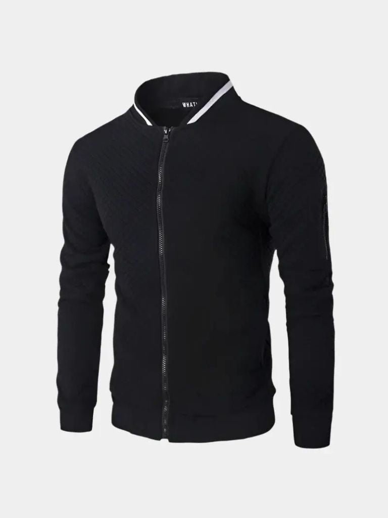 Bomber Décontracté Texturé