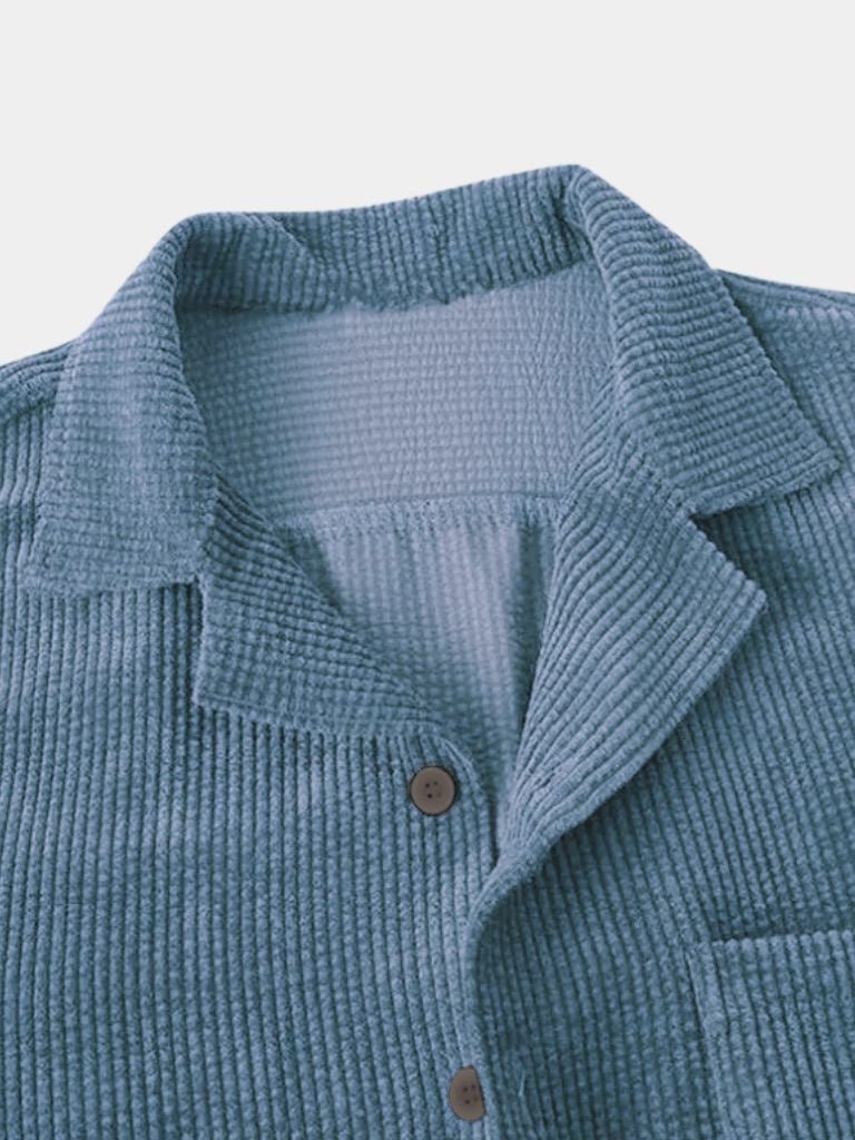 Chemise à manches courtes texturée