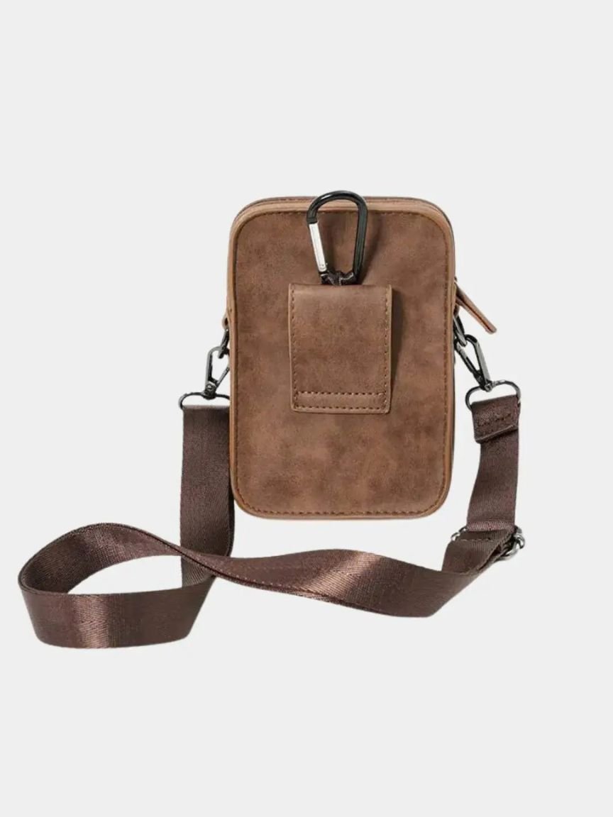 Mini sacoche vintage en cuir bandoulière