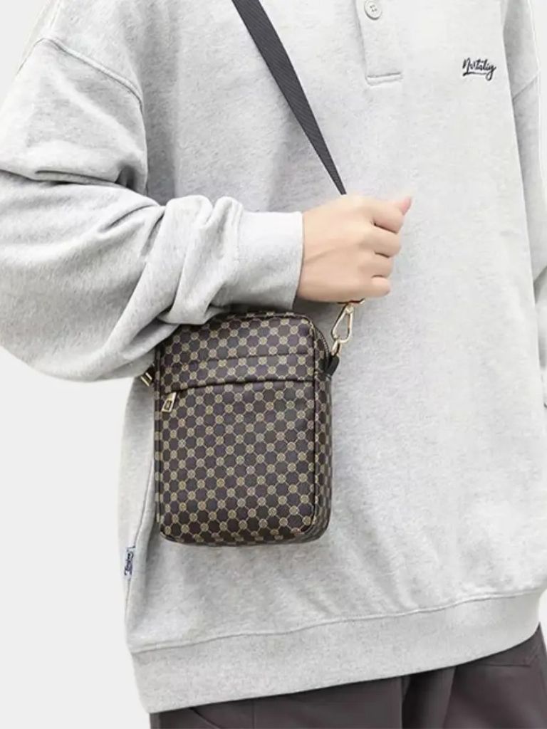 Mini sacoche vintage à motif