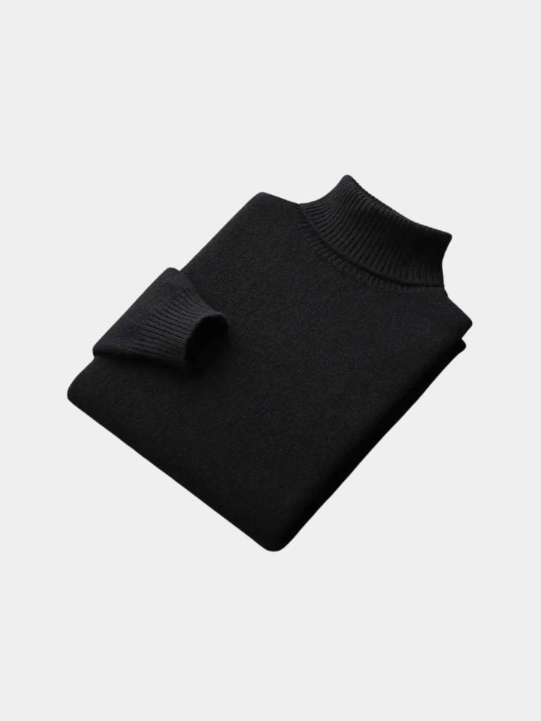 Pull Col Roulé en Laine Mérinos 100%