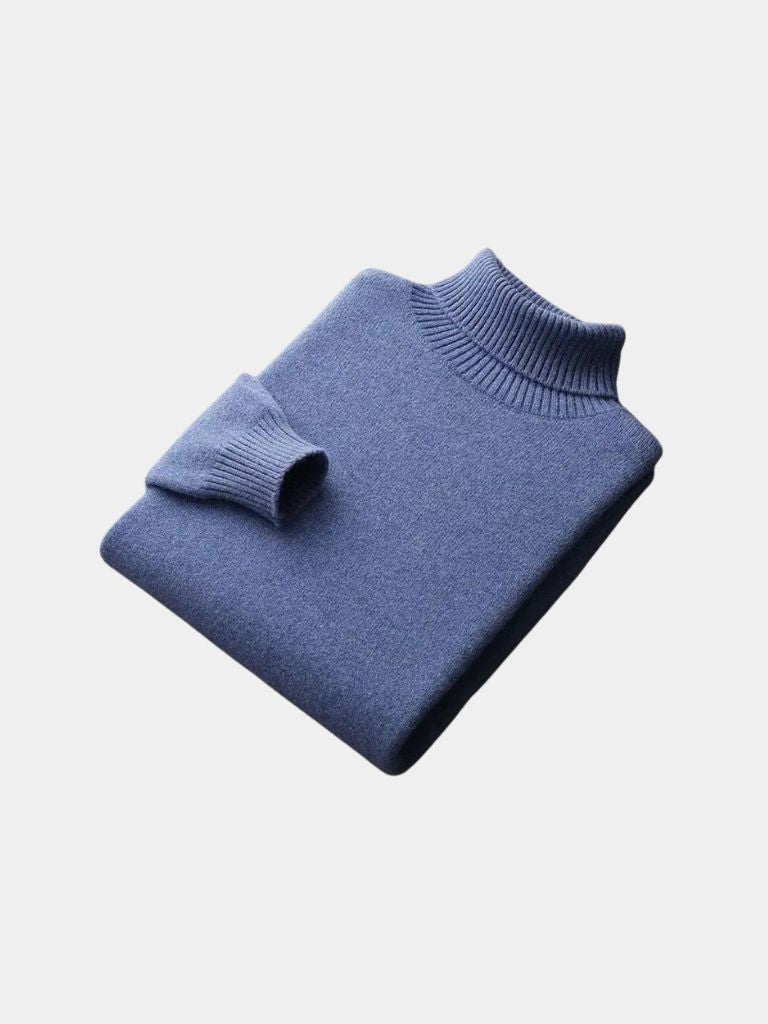 Pull Col Roulé en Laine Mérinos 100%