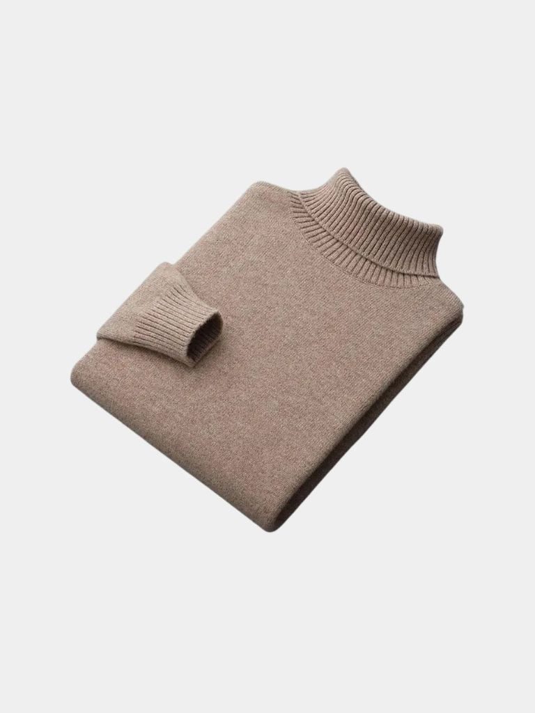 Pull Col Roulé en Laine Mérinos 100%