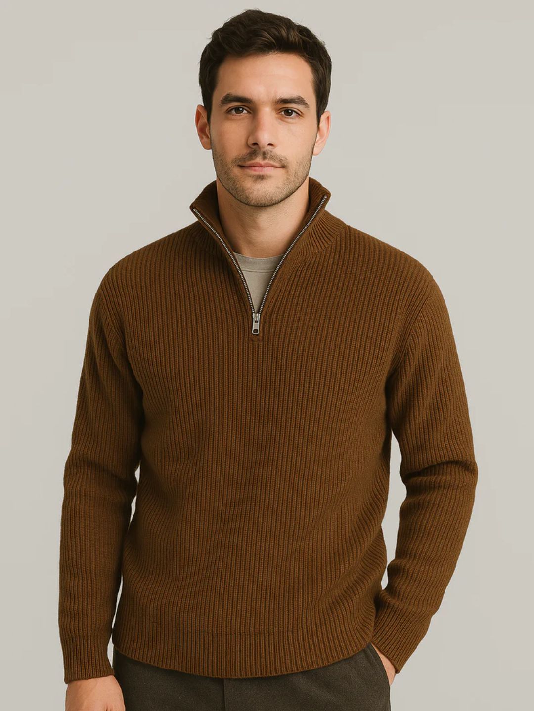 Pull Demi-Zip Highland Classique