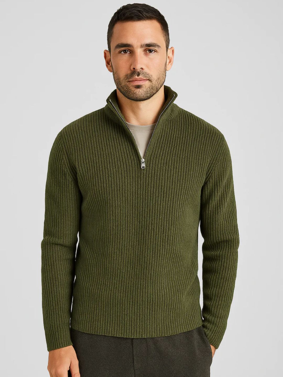 Pull Demi-Zip Highland Classique