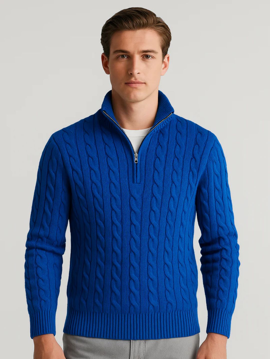 Pull Demi-Zip Highland Tricot