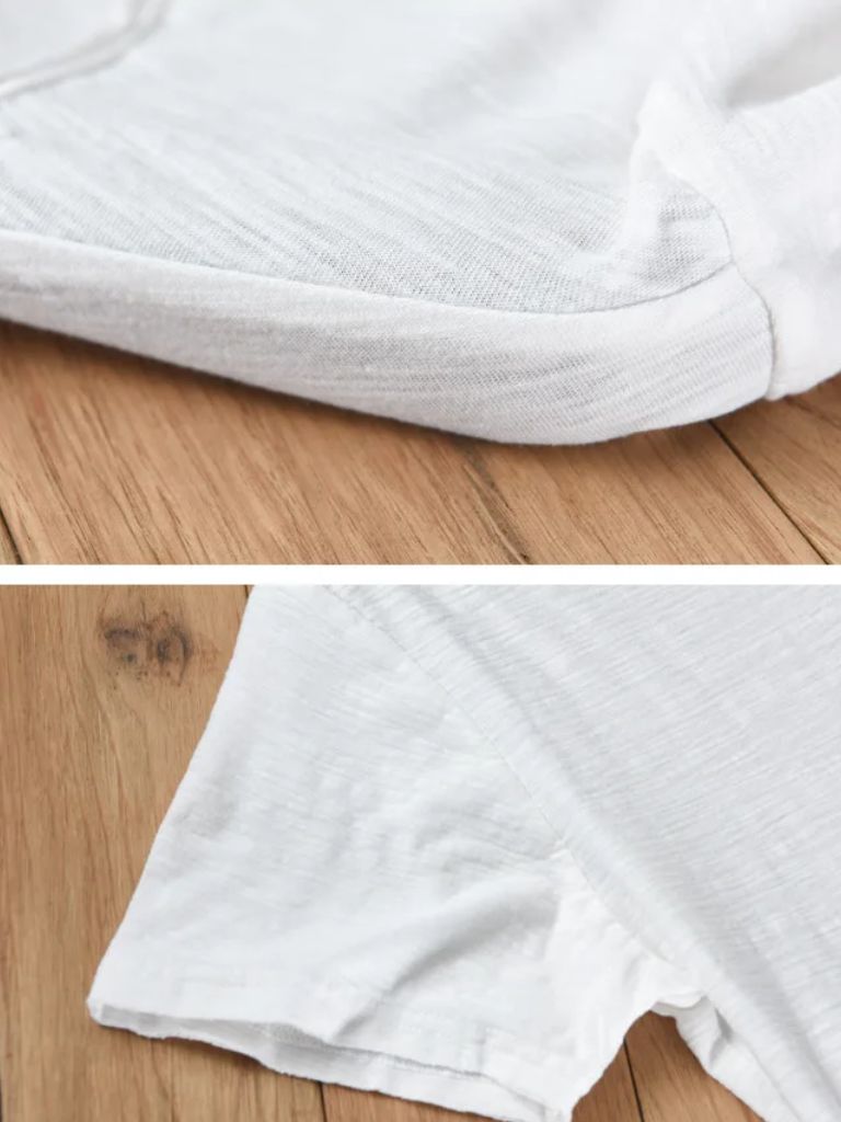 T-shirt en lin col V Albo