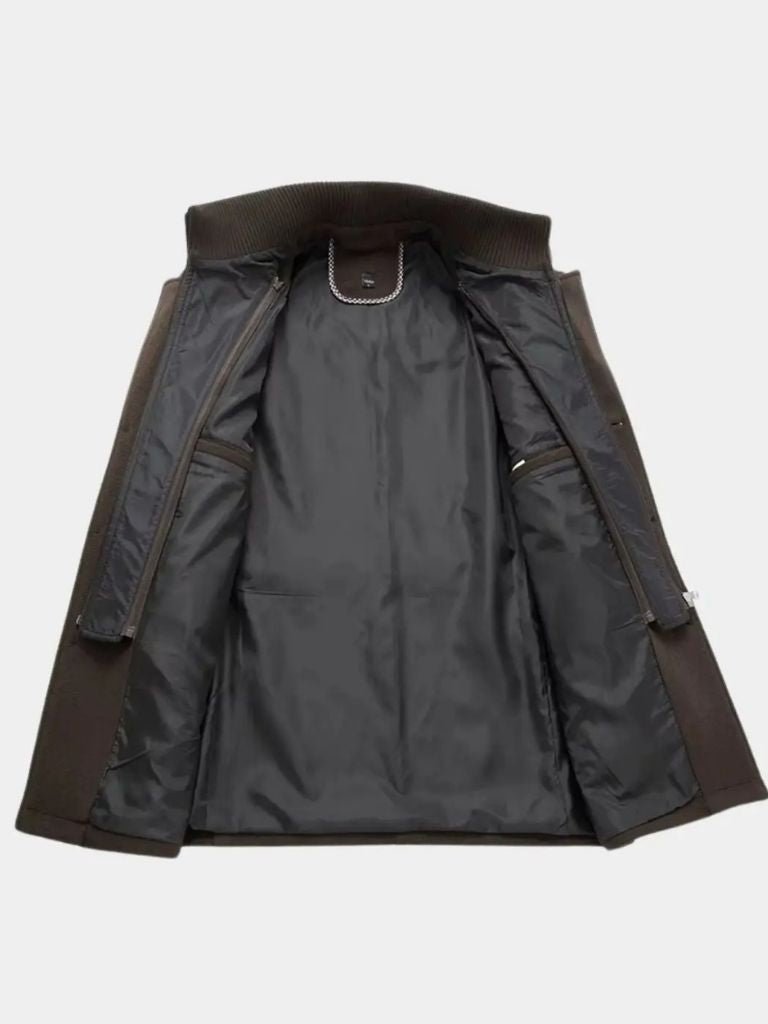 Pardessus Noir en Laine – Aristocratic