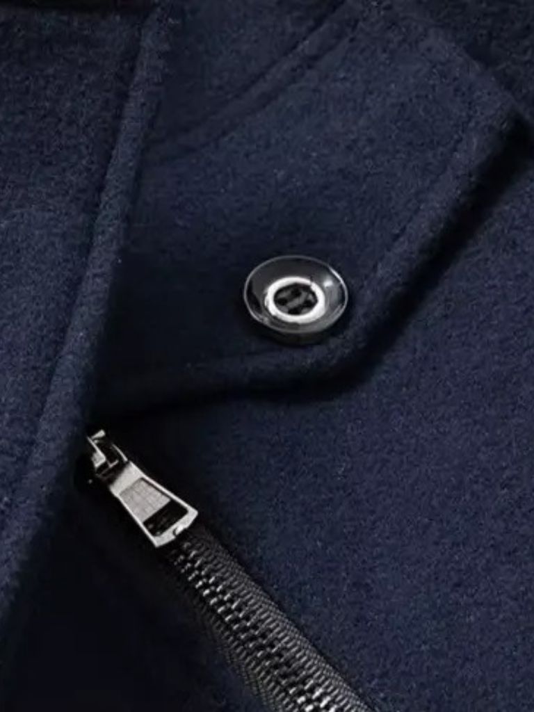 Pardessus Noir en Laine – Aristocratic