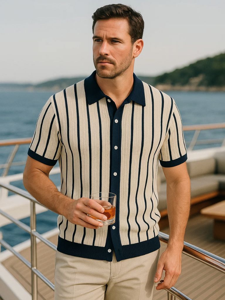 Polo tricoté Atlantic Frame