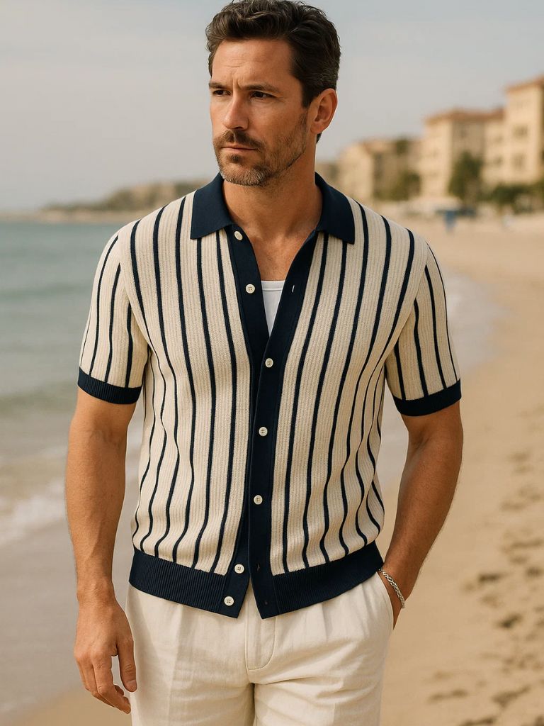Polo tricoté Atlantic Frame