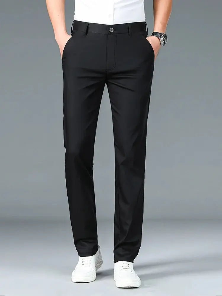 Pantalon Minimaliste Droit en Fibre de Bambou
