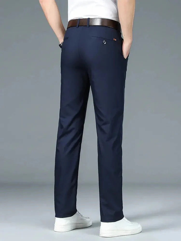 Pantalon Minimaliste Droit en Fibre de Bambou