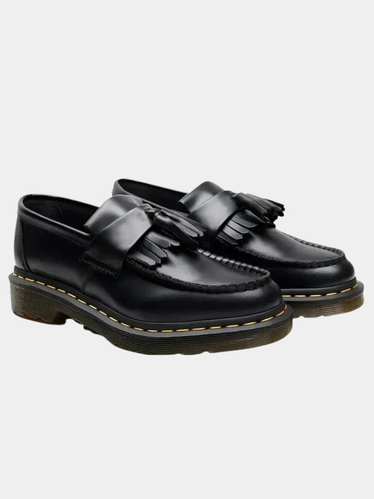 Mocassins en cuir noir