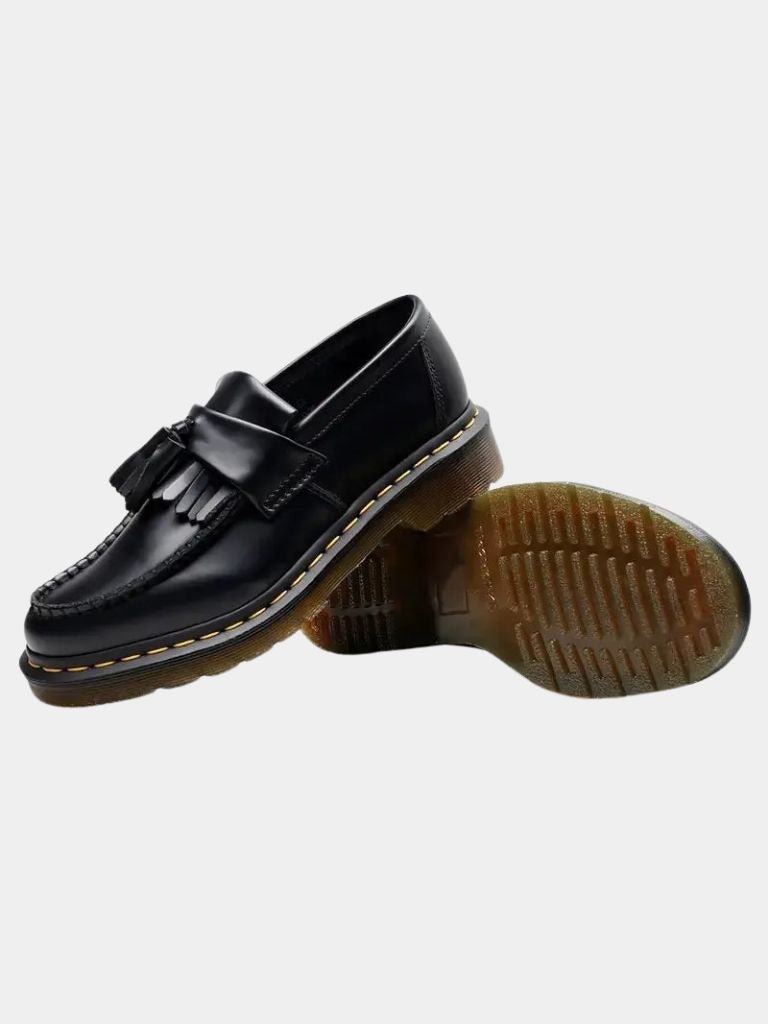 Mocassins en cuir noir