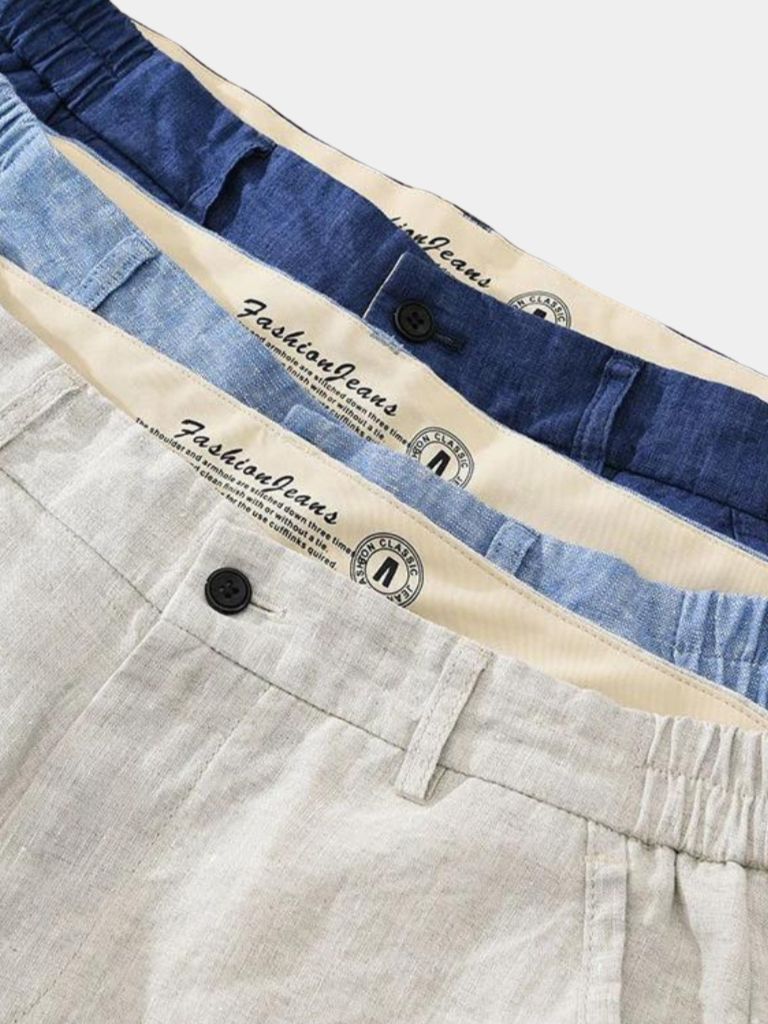Short Bleu Horizon en lin