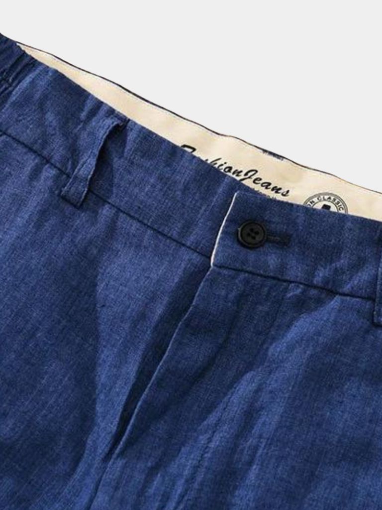 Short Bleu Horizon en lin