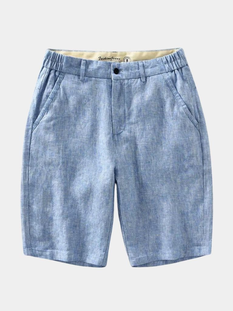 Short Bleu Horizon en lin