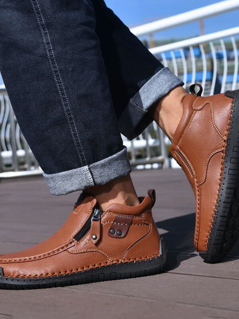 Bottines en cuir Brave