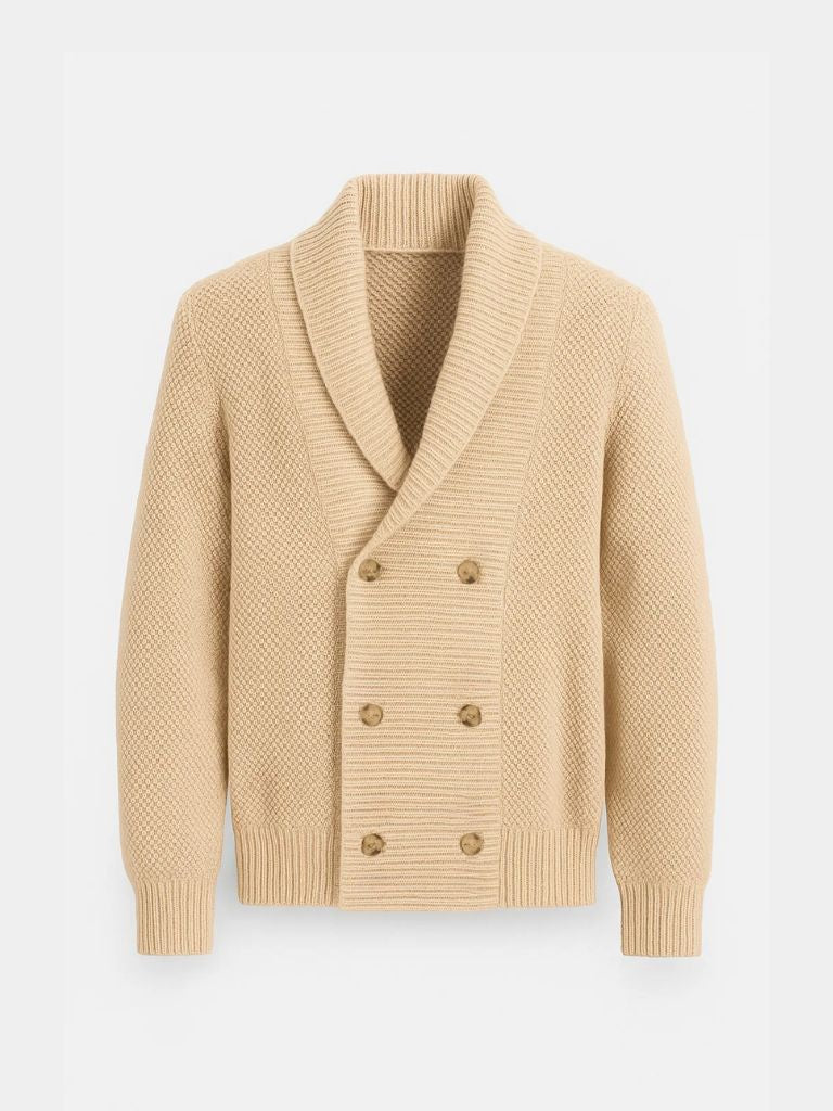 Cardigan en Maille Élégant Britannique
