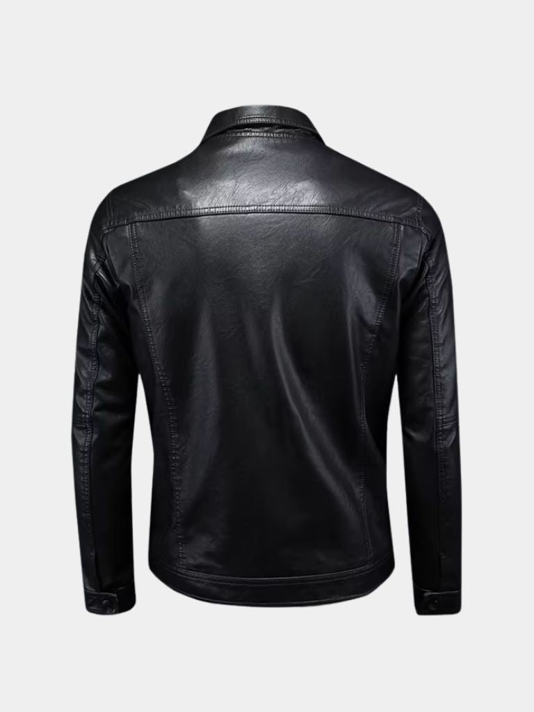 Veste en cuir bronze Rebel