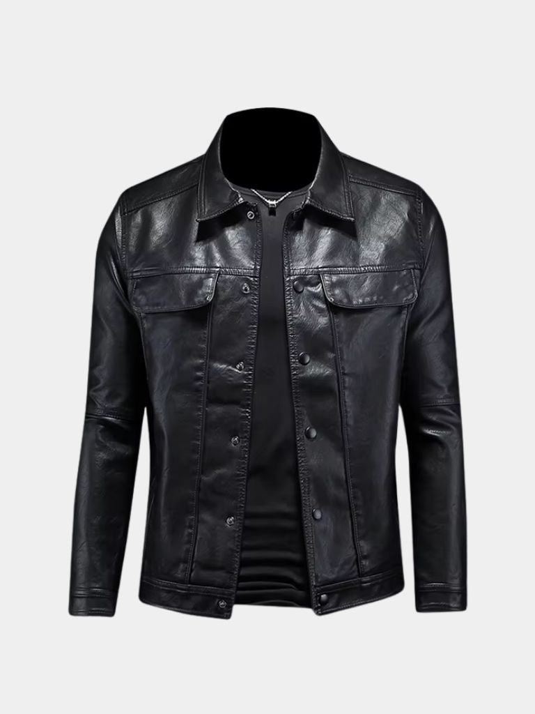 Veste en cuir bronze Rebel