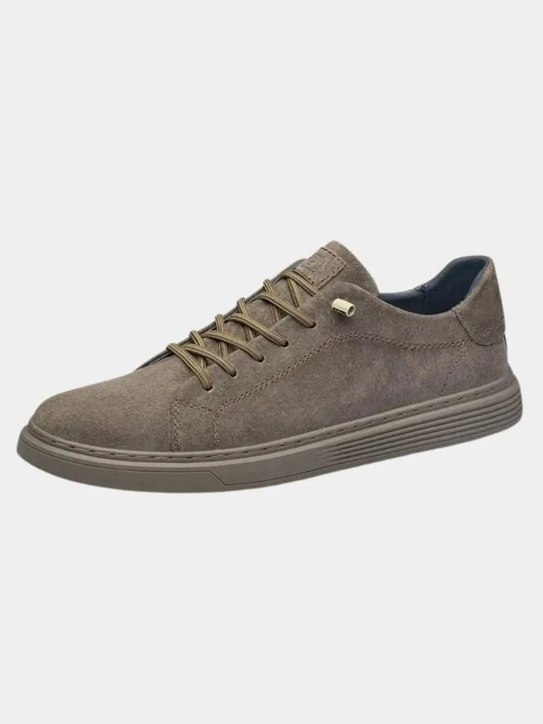 Chaussures en daim marron