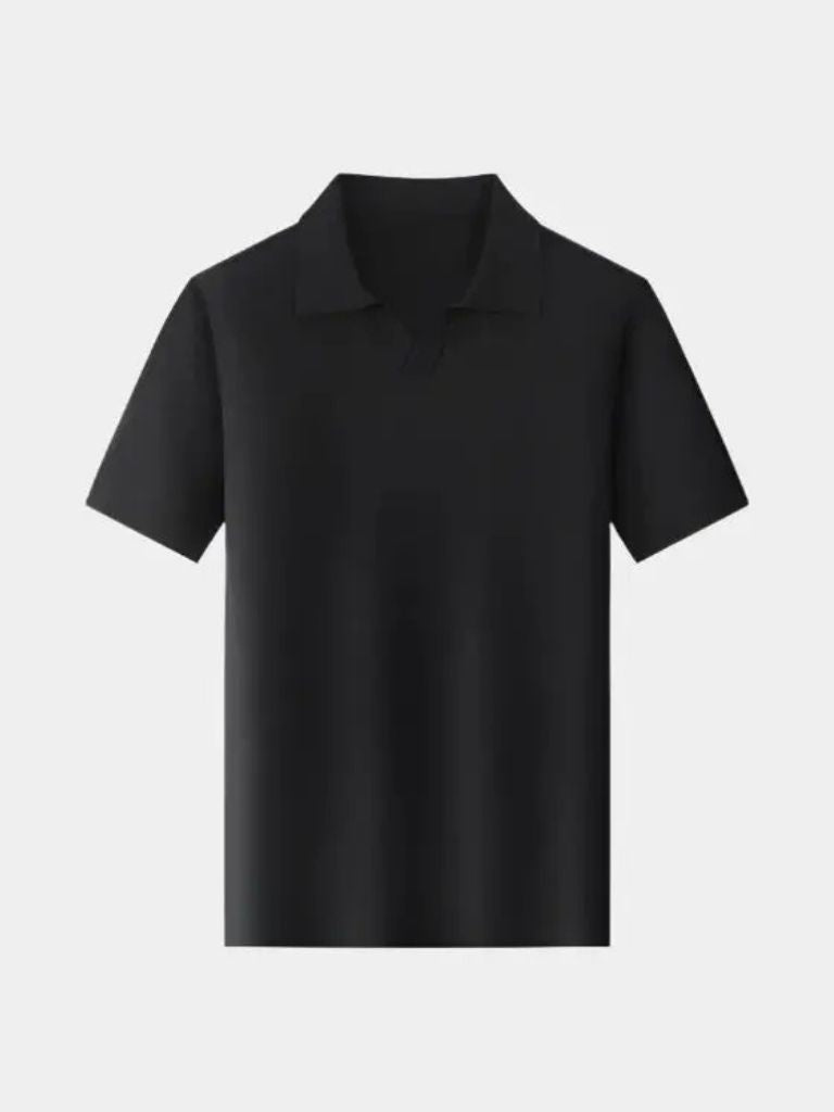 Polo tricoté sans boutons
