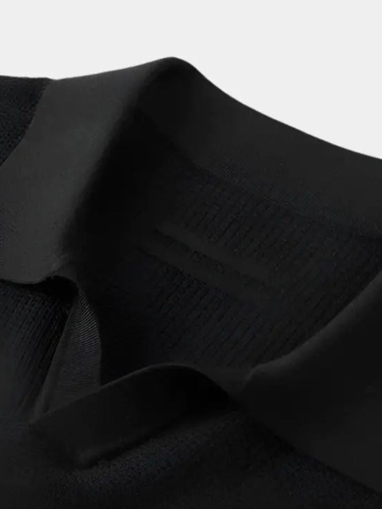 Polo tricoté sans boutons