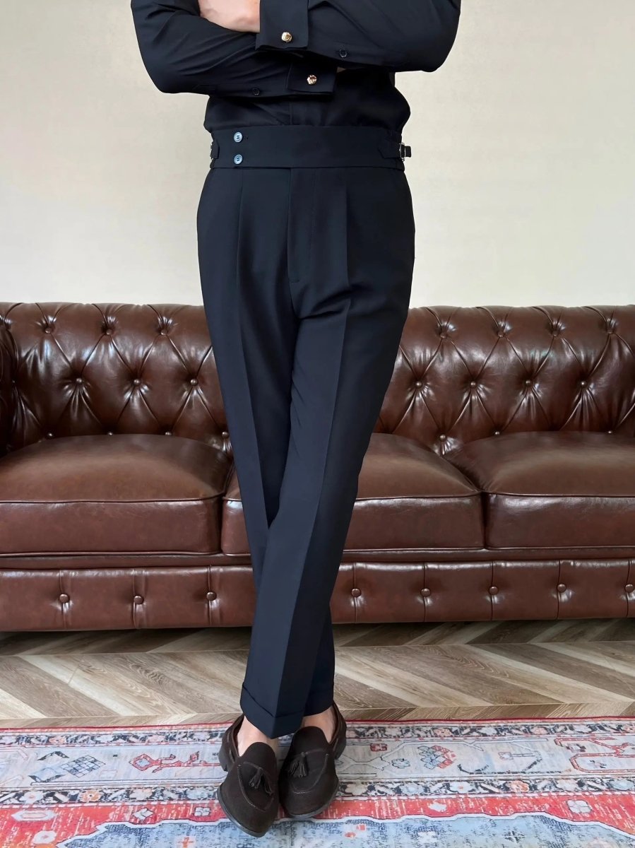 Pantalon Classique Italia à Pattes Latérales Élastiques