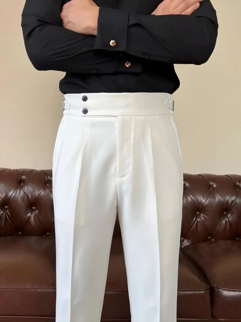 Pantalon Classique Italia à Pattes Latérales Élastiques