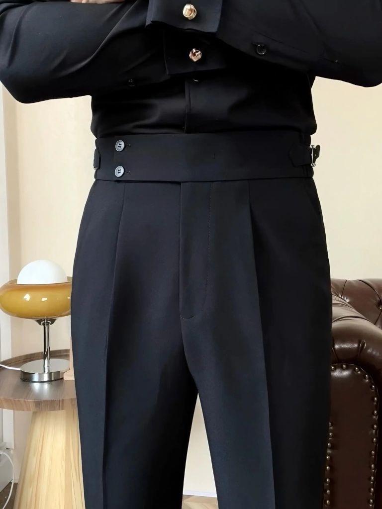 Pantalon Classique Italia à Pattes Latérales Élastiques