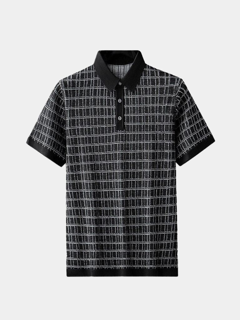 Polo tricoté Classic Noir